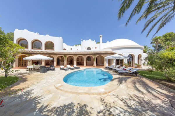 villa, casa, redona, calla, llenya, joya, ibiza, ferienhaus , pool